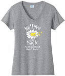 Believe in the Magic of P.E.O.  . . . . . . . . . Chapter T Cotton Tee VNeck or Crew Neck . Ladies Fashion Fit