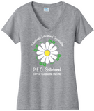 Philanthropic Educational Organization Chapter T. . . Cotton Tee VNeck or Crew Neck . . . . . . . . . Ladies Fashion Fit