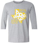 Texas State Chapter Crew Neck Ladies Fit - Yellow Accents
