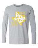 Texas State Chapter Crew Neck Ladies Fit - Yellow Accents