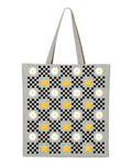 P.E.O. Daisy & Star Checkerboard - Canvas Bag