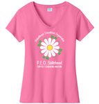 Philanthropic Educational Organization Chapter T. . . Cotton Tee VNeck or Crew Neck . . . . . . . . . Ladies Fashion Fit