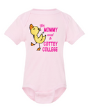 My Mommy Went to Cottey ...  Onsie Waddling Duck