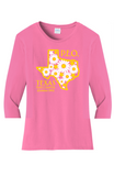 Texas State Chapter Crew Neck Ladies Fit - Yellow Accents