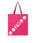 P.E.O. Daisies Diagonal - Canvas Bag