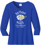 Believe in the Magic of P.E.O.  . . . . . . . . . Chapter T Cotton Tee VNeck or Crew Neck . Ladies Fashion Fit