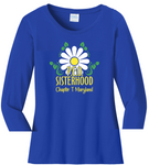 P.E.O. Sisterhood Chapter T. . . . . . Cotton Tee VNeck or Crew Neck . .  Ladies Fashion Fit