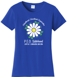 Philanthropic Educational Organization Chapter T. . . Cotton Tee VNeck or Crew Neck . . . . . . . . . Ladies Fashion Fit