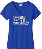 Chapter T  Maryland Cotton Tee ...  VNeck or Crew Neck . . . . . . . . . Ladies Fashion Fit