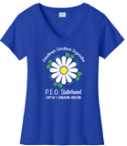 Philanthropic Educational Organization Chapter T. . . Cotton Tee VNeck or Crew Neck . . . . . . . . . Ladies Fashion Fit