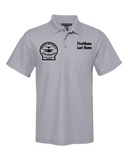 Short Sleeve Cotton Blend Polo Shirt with Pocket